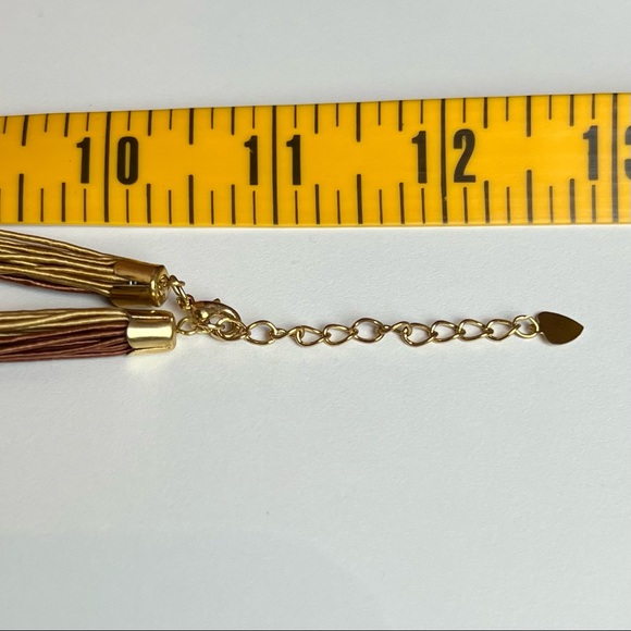 Floral Statement Necklace on Multi Cords - Picture 11 of 12